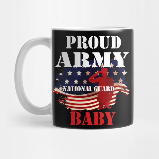 Proud Army National Guard USA baby Shirt by DMarts